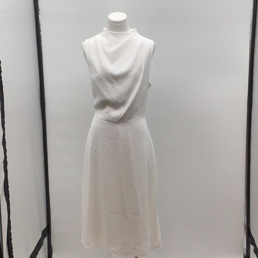 Black Halo Ivory Sleeveless Midi Dress